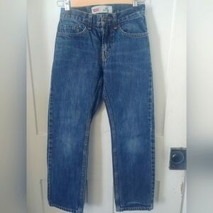 Levi's Boys 505 Blue Jeans Size 12 Slim Denim